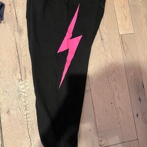 aviator nation lightning bolt sweatpants